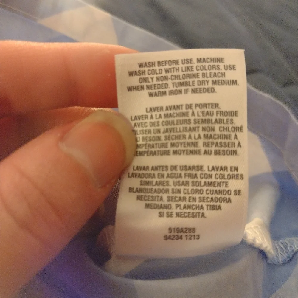 Carter's Blue and White Butterfly Dress Size 3 Months - Picture 5 of 5